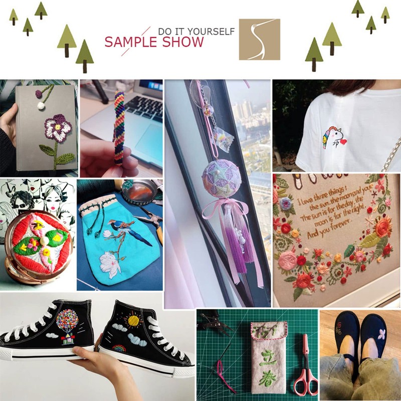 26 Gorgeous Color Variations Floss Variegated Cross Stitch Threads, Set