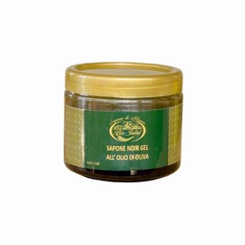 BIO JALAL - Aleppo Noir Gel Soap with Olive Oil and Laurel Oil - 400 g - 100% Natural Exfoliating Exfoliating and Regenerating for Body and Face in the Hammam or in the Bath - Made in Turkey