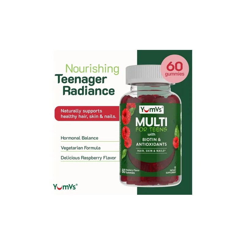 Yum-v's Multivitamínico Teens Con Biotina Y Antioxidantes 60