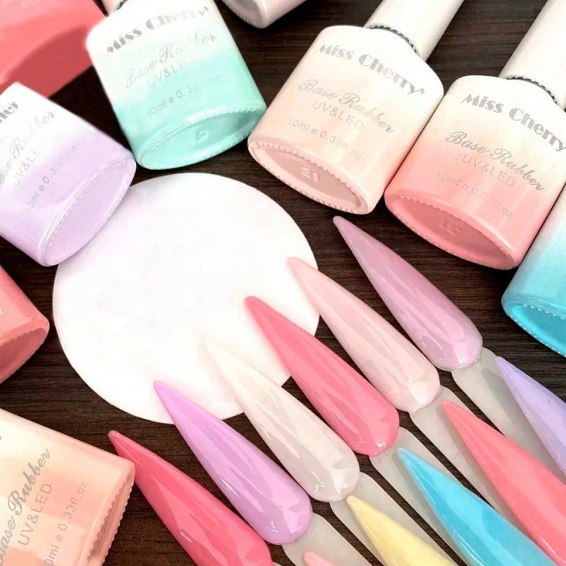 Miss Cherry Gama De Gel Base Rubber Esmalte Para Uñas