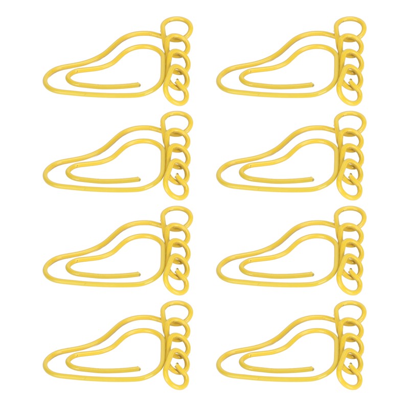 100pcs Paper Clip Foot Shape Cute Anti Slip Portable Paperclip