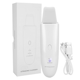 Household Ultrasonic Skin Scrubber Blackhead Removal Face Pore Cleanser InstrumentWhite