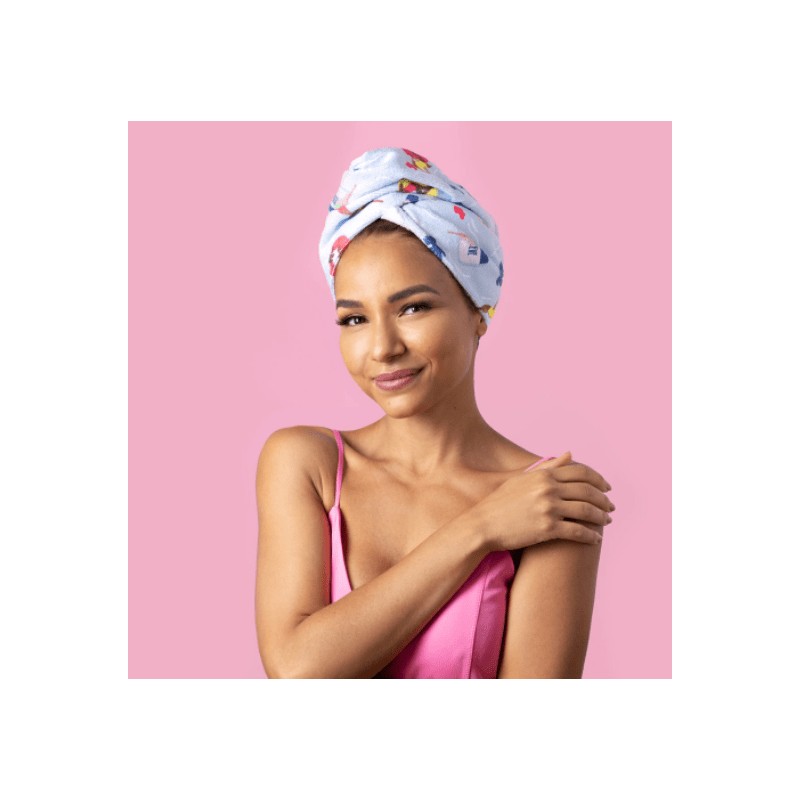 Coco & Eve Microfibre Towel Wrap, 2.0 (Girl Print)
