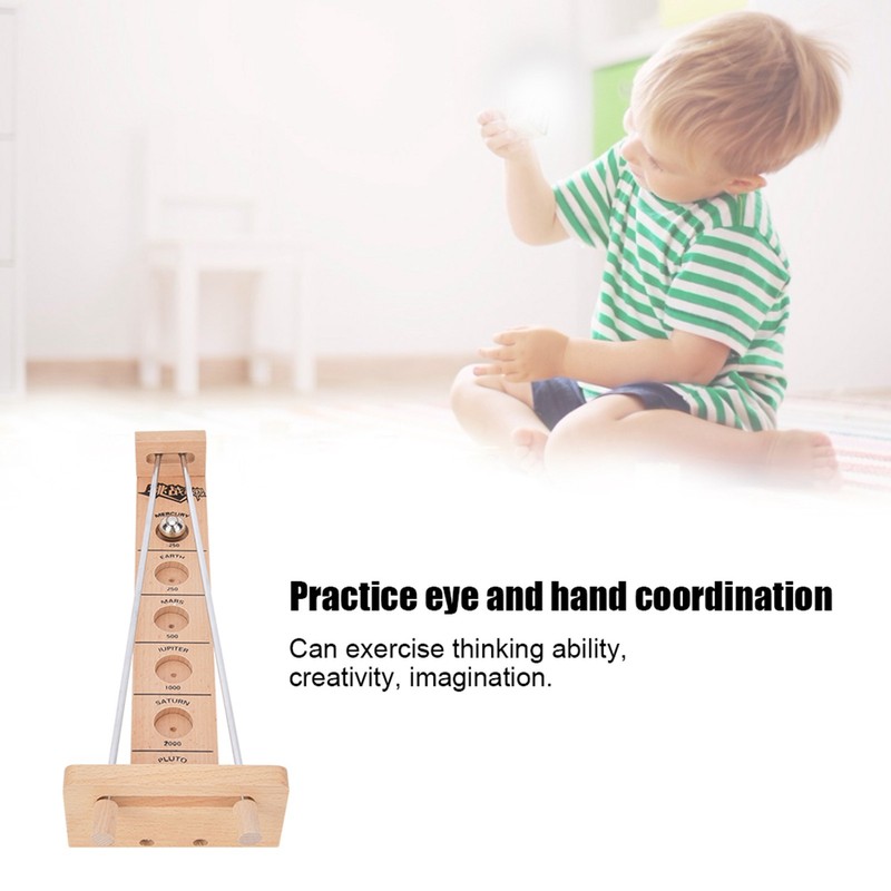 Wooden Children Adult Intelligent Puzzle Balance Desktop Ball Leisure Game