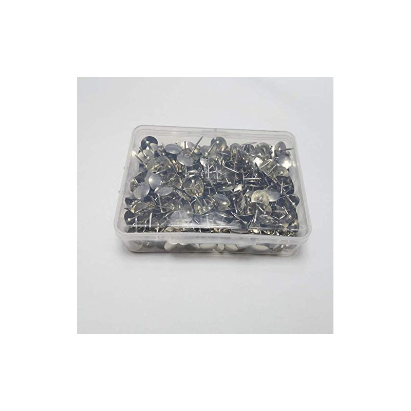 500pcs Drawing Pins, BetterJonny 9.5mm Silver Push Pins Iron Thumb