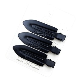 BRIIKPP 3 Pcs Black Non-Trace Lat Styling Actress Hairpin Face Wash Makeup Bangs Invisible