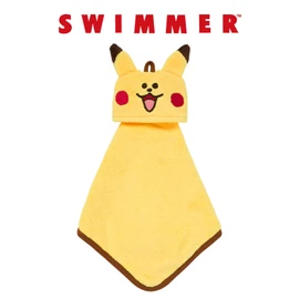 Pokemon Center Original SWIMMER Hand Wiping Mascot Henteko Cute Pikachu