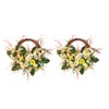 Artificial Wreath Yellow Wild Daisy Half Wreath Easter Decoration Wreath
