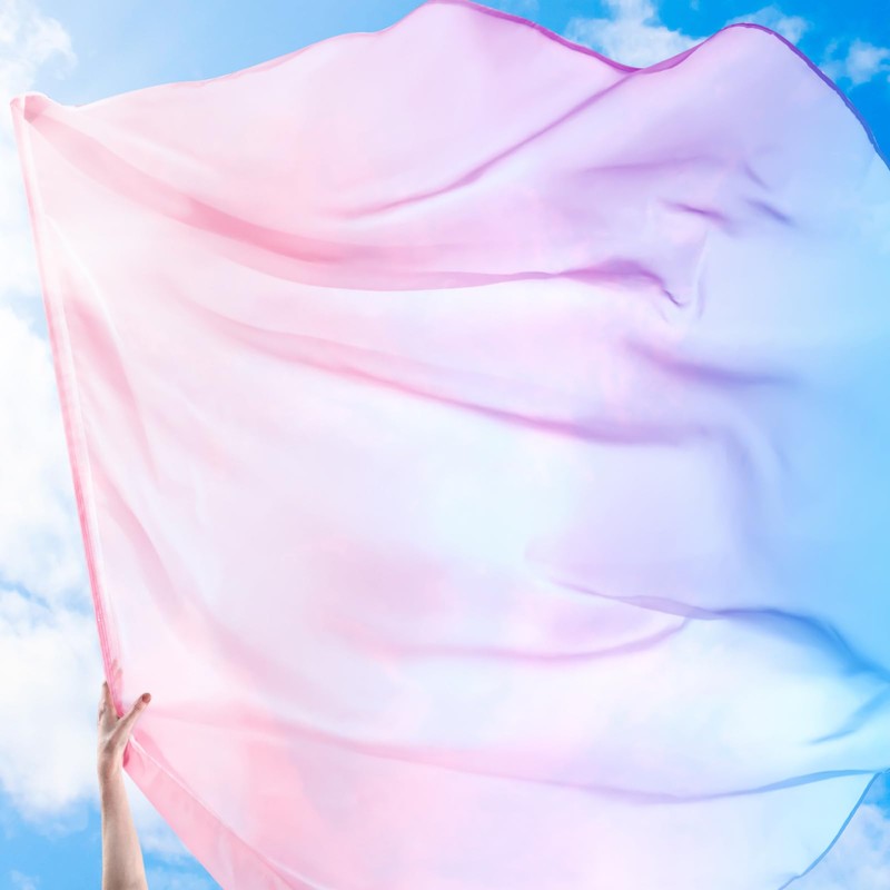 Jetec 2 Pcs 74"x55" Worship Flags for Dance Church Praise