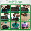 5Sets Seed Starter Tray with Grow Light, Elevated Seedling Starter