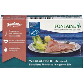 FONTAINE: Wild Salmon Fillets - Natural 125g (250g)