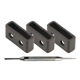 MCXGL Suitable for Resin Strap Keeper loop Replacement for Casio Watch Band Loop 3 packs (18mm)