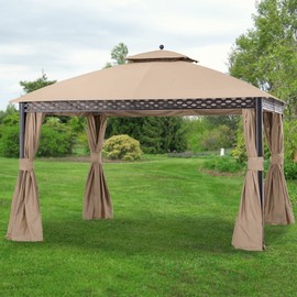 Garden Winds Replacement Canopy for The Pinehurst Dome Gazebo - Riplock 350 - Beige - Will NOT FIT Oakmont Gazebo