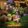 footreal Turtle Statue Garden 0rnaments 0utdoor Solar Lights, Charging and