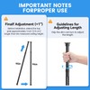 Corner Shower Caddy Tension Pole: 4-Tier Adjustable Rustproof Bathroom Organizer