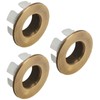 Seimneire 3pcs Brass Sink Overflow Trim Ring Basin Overflow Ring,