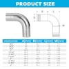 Yoebor Stainless Steel 304 Sanitary Hose Barb 90 Degree Elbow