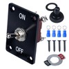 DMWD Waterproof Toggle Switch ON Off 4Pin DPST with Mounting