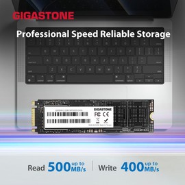 Gigastone M.2 SSD 128GB 2Pack SATA III 500MB/s Upgrade Laptop PC Memory and Storage M.2 2280 Internal Solid State Hard Drives SLC Cache 3D NAND Increase Performance