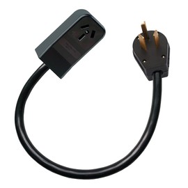 UL-807 Adapter Cord Dryer 3 Prong Plug 10-30P to 10-50R Electric Stove Receptacle, 2 ft