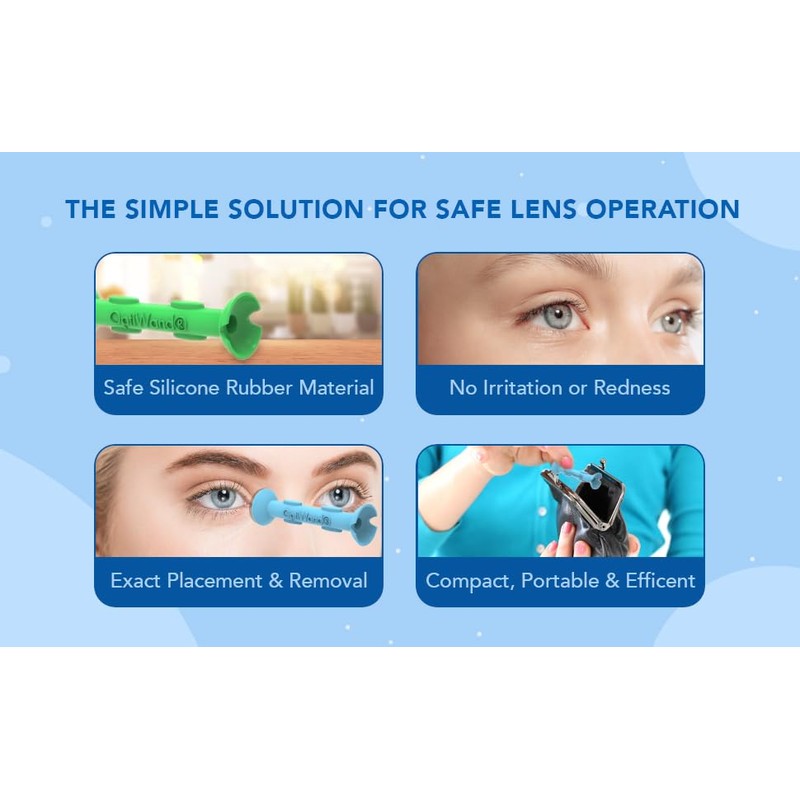 OptiWand 6 Pack - Small Portable Soft Contact Lens Removal