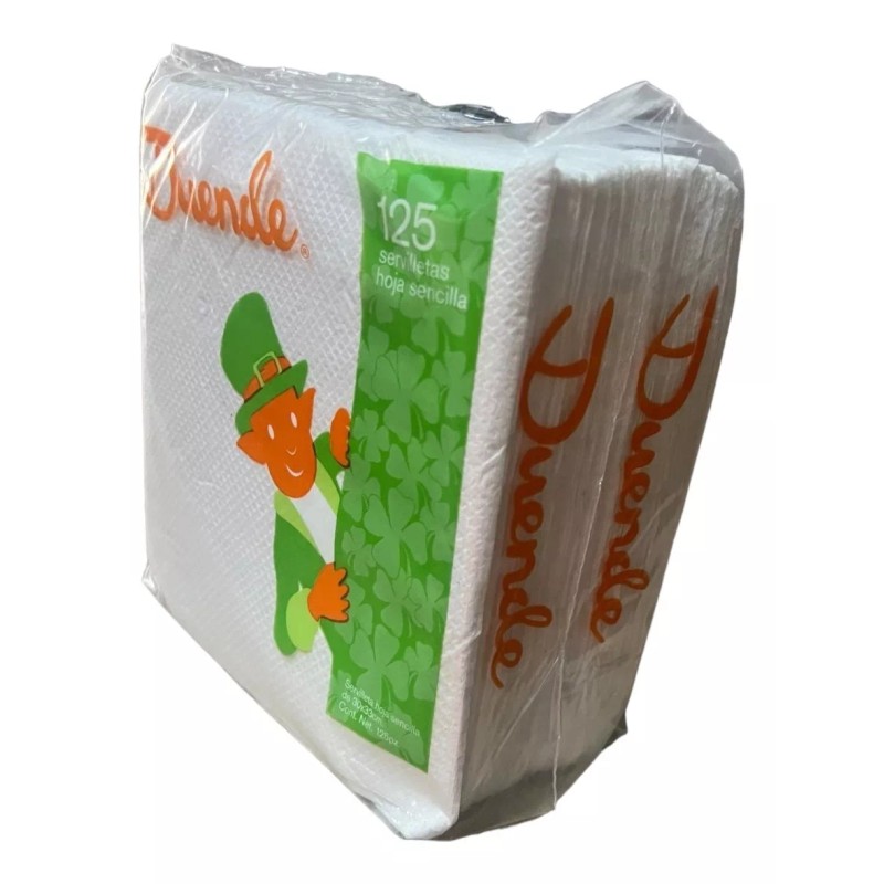 Naliplastic 24 Paquetes Servilleta Desechable Blanca 125 Pz *facturamos*