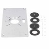 Trimming Flip Board Aluminum Alloy Woodworking Router Table Insert Plate