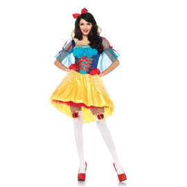 Leg Avenue 85583 2 teilig Set Märchenbuch Schneewittchen, Damen Karneval Kostüm Fasching, M/L, Mehrfarbig