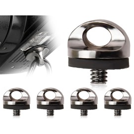 Lhbwhiz Pack of 4 1/4 Inch Camera Mounting Screw, Adapter Screw for Carrying Strap, D-Ring 1/4 Inch Screw, Qr Plate Tripod and Tripod Accessories, Colour: bronze