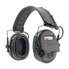 TACGZGJSM TAC200PRO Electronic Noise Canceling Headphones,Ear Protection,with Gel earpads,for Airsoft,Hunting,Shooting (Black)