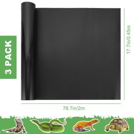 LDXDRU 3Pcs Bearded Dragon Tank Accessories, Reptile Carpet, Reptile Mat Warming Reptile for Leopard Gecko Lizard Bearded Dragon Substrate Mat