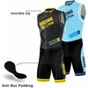 FDX Men Triathlon Tri Suit Padded Compression Running Swimming Sublimation