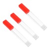 SAFIGLE 3sets Plastic Thermometer Holder Portable Needle Storage Tubes for