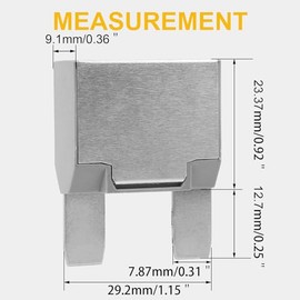 GLOSO GLOSO E81 Maxi Blade Circuit Breaker 25A, T1 Auto Reset (25A - 3 Pack)