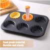 Crovakeu 1 Set Reusable Tart Tamper Kit with Flower Plunger