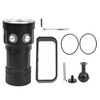 LED Diving Flashlight Portable Professional Underwater Lighting Waterproof Submarine Lamp