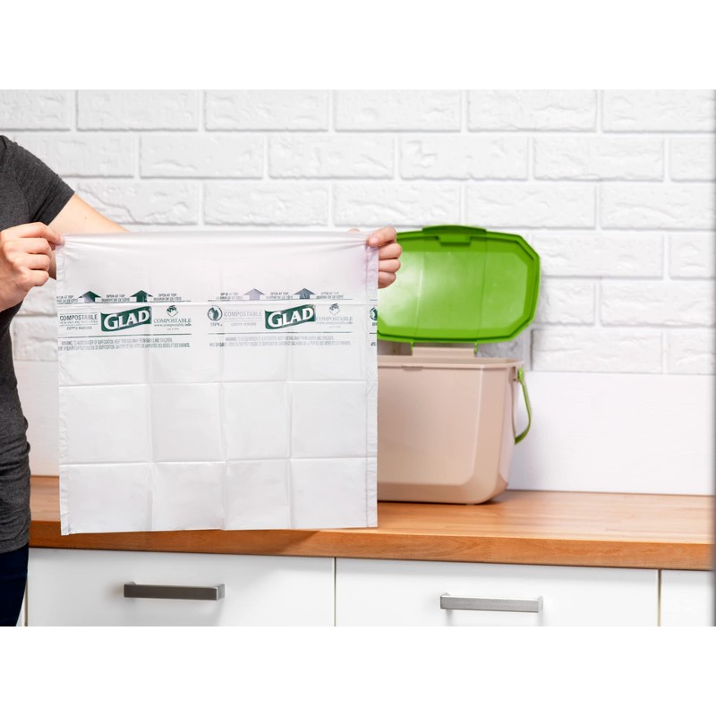 Glad 100% Compostable Bags - Small 10 Litres - Lemon