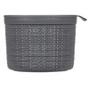 CURVER 2 Litre Round Jute with Lid Grey 100% Recycled