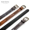 2285 Western Scorpion Hand-Woven Braided Genuine Full Grain Leather Belt