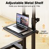 TAVR Furniture Mobile TV Stand Rolling TV Cart Floor Stand