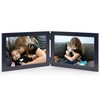 JD Concept Double 4x6 Horizontal Combo, Black Wood Picture Frame,