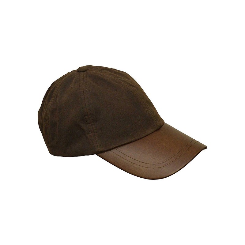 WALKER AND HAWKES - Wax Brunswick Baseball Cap w/Leather Peak