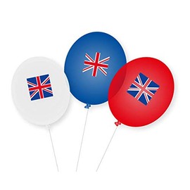 9 Balloons * Great Britain * as Decoration for Theme Party, Country Party and Birthday | Balloons Party Set UK England United Kingdom
