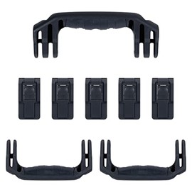 Pelican 1626 Replacement Handle & Latch Set by ColorCase - Black Handles & Push Button Latches Latches