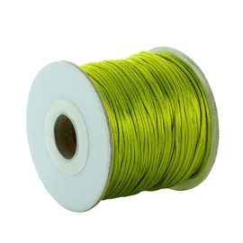 Cuerda de nailon de satén de 1,5 mm, cuerda de satén de 80 yardas, cuerda trenzada para anudar la suerte china, macramé, collar, pulsera, joyería