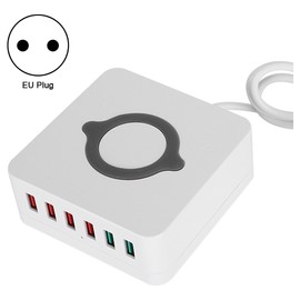 Intelligent Wireless Charging USB Station 6 Ports QC3.0 Fast Charge Adapter
