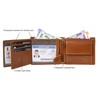 URBAN FOREST Oliver Leather Wallet for Men, Cognac, Contemporary