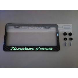 SIGNWERKZ Glowing Alfa Romeo I Carbon Fiber Printed Stainless Steel license Plate Frame