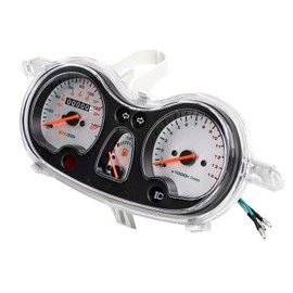 Minho Motorcycle Hunter Phantom Speedometer 50cc-150cc-1093 Fit for Jonway Gauge Assembly GY6 4-Stroke Chinese Scooter Moped ROKETA Tank JCL Peace BMS SUNL ZNEN