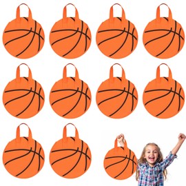 KERINGO 16 PCS Basketball Party Favor Bags Ball Themed Goodie Candy Snacks Bag Basketball Gift Bags Non Woven Gift Bags for Kids Adults Sport Party Supplies